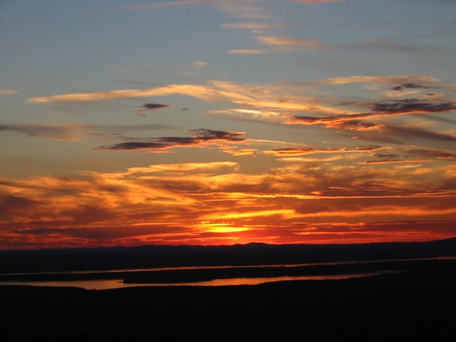 Sunset at Cadillac Mountain, Acadia National Park, Maine