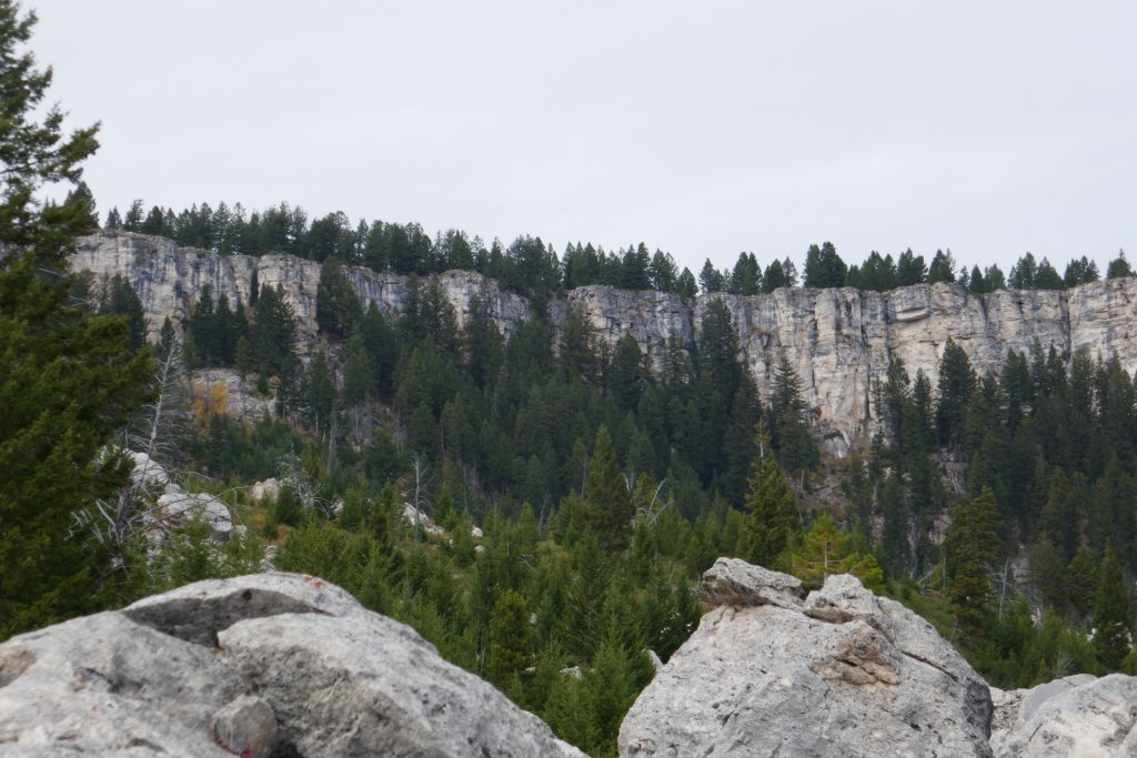 Cliffs in Yellowstone