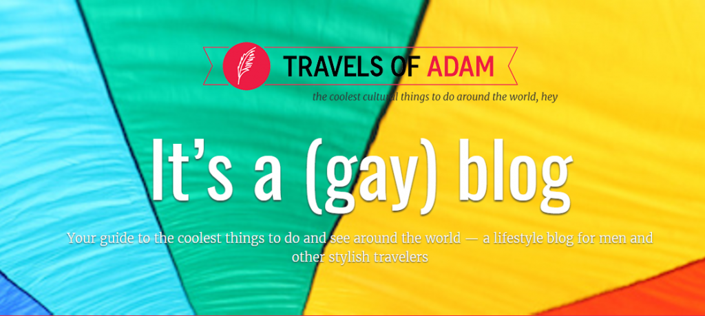Travels of Adam homepage banner