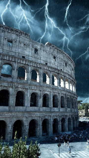 Lightning storm at Colosseum