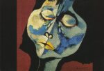 painting by Oswaldo Guayasmín of a girl crying